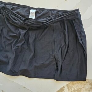 Time and True Swim suit Bottom skirt Plus Size 3X Rich Black NWOT women